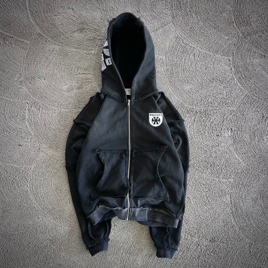 304 Black Vintage Hoodie